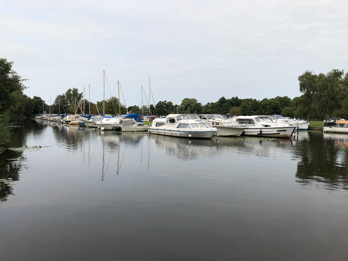 A major conglomeration of marinas make Stalham a but of a floating caravan park