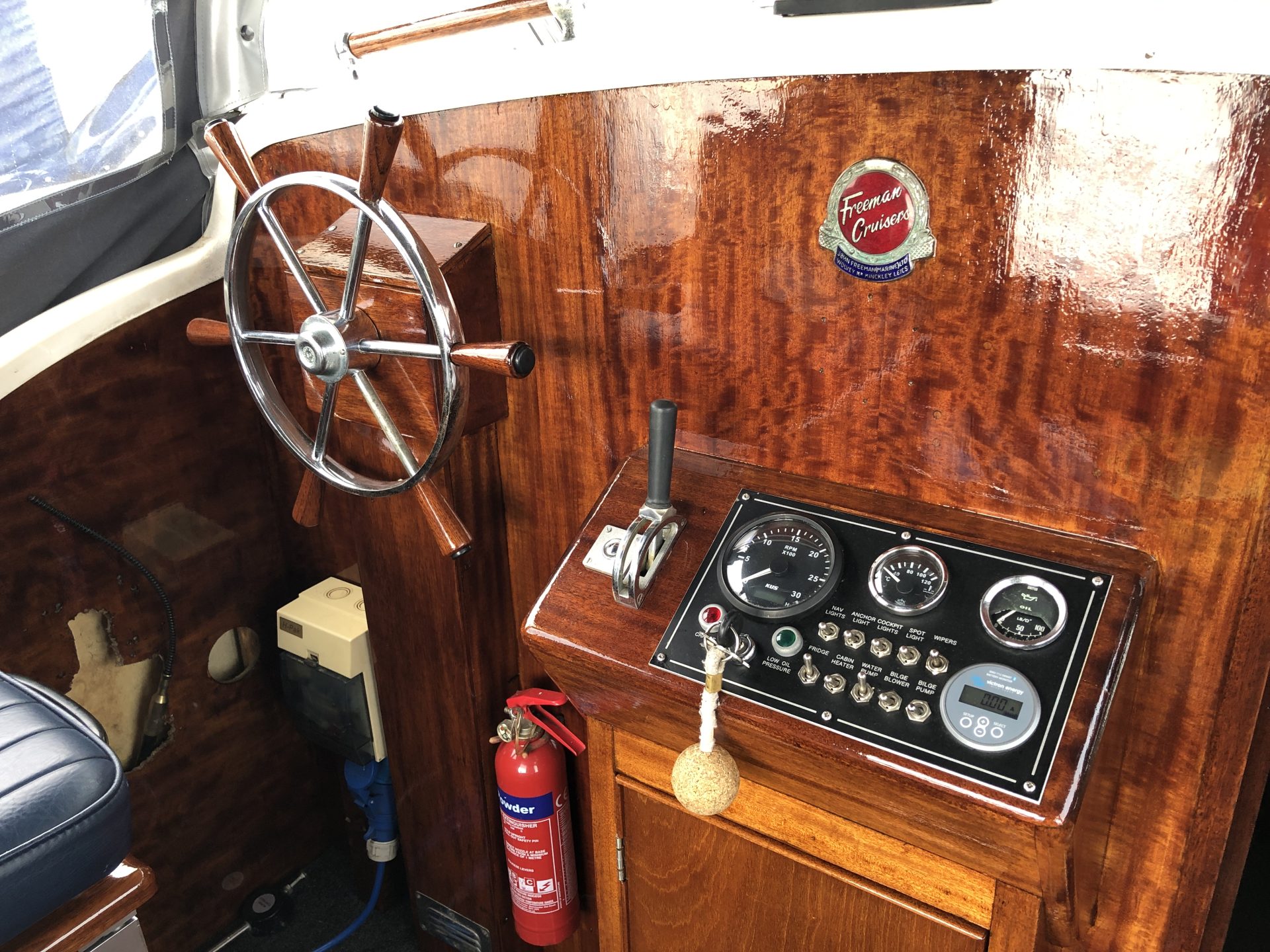 Final coat of unthinned Epifanes Clear Varnish and fittings re-assembled