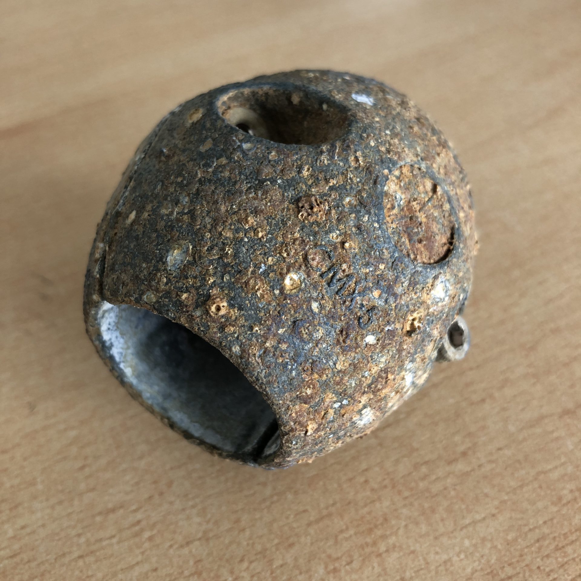 Zinc anode after 2 years fitted to shaft in fresh water on the Norfolk Broads - Very little sign of it doing anything.