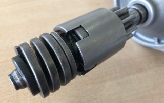 The Sheridan Marine starter had 9 teeth but wouldn't mesh with my ring gear